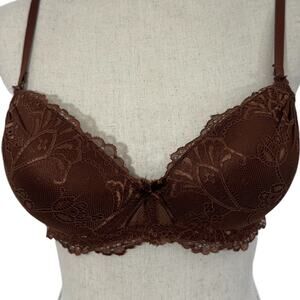 34C Lacey Pushup Bra,Sexy,Under‎ Garments,Romantic,Removable Straps
